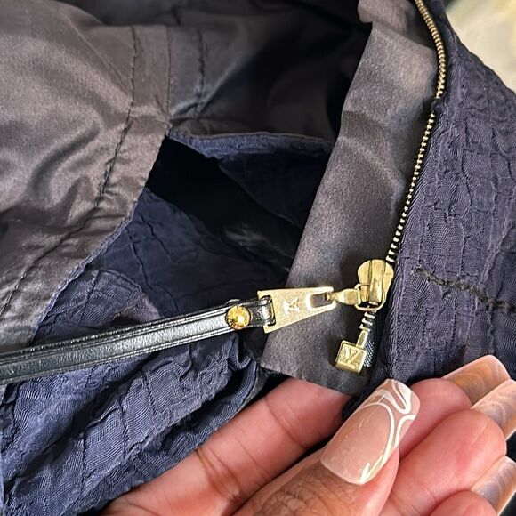 Louis Vuitton halter blue silk lining cut out back top size 38 - Picture 12 of 14